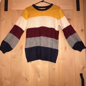 Color Block Sweater - NWT - Size Medium/Large